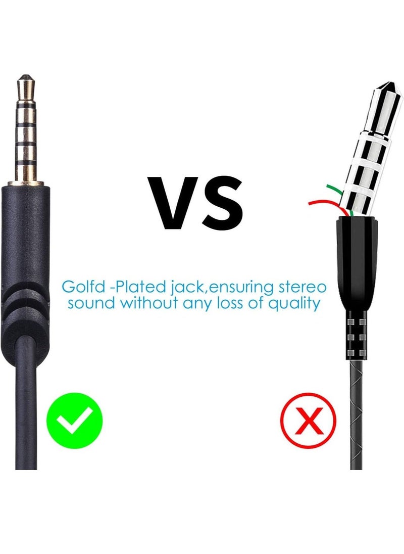 A40 a10 replacement cable inline mute volume control with microphone for astro a10/a40/a30/a50 1 m headsets cord lead compatible with xbox one play station 4 ps4 headphone audio extension cable 1m - Image 3